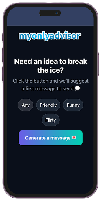 DM Opener Generator – mobile preview